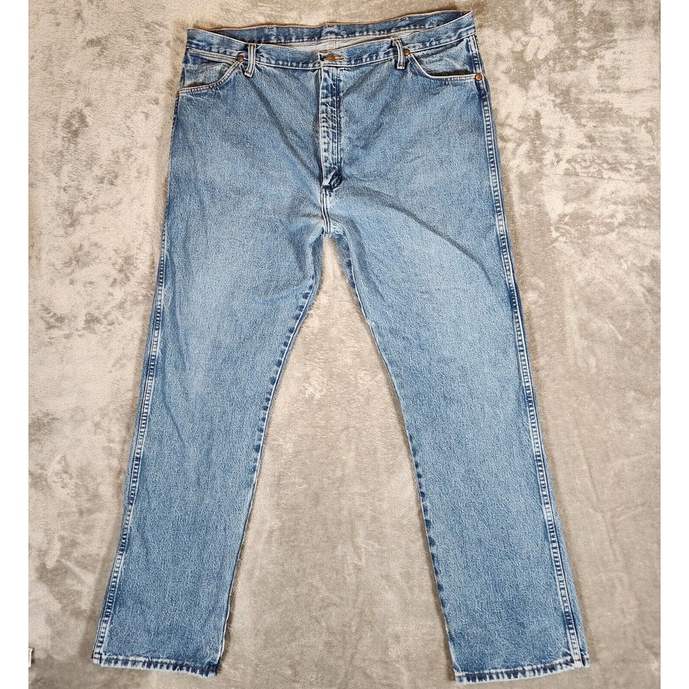 Wrangler Jeans Men's 41X33 (Tag 42X32) 13MWZGK Blue Cowboy Rodeo RIPPED POCKET